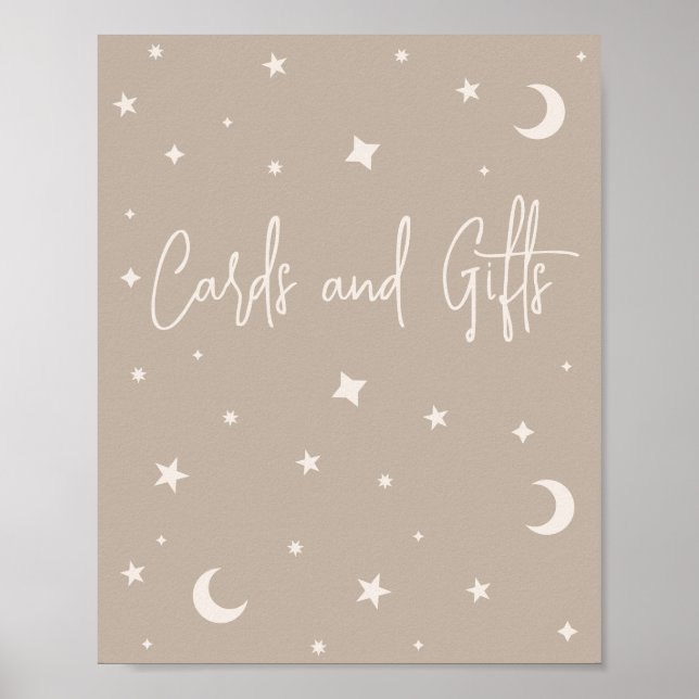 Twinkle Twinkle Little Star Shower Cards and Gifts Poster (Framsidan)