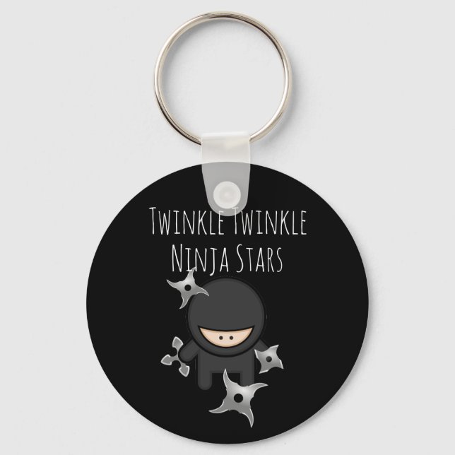 Twinkle Twinkle Ninja Stars Nyckelring (Framsida)
