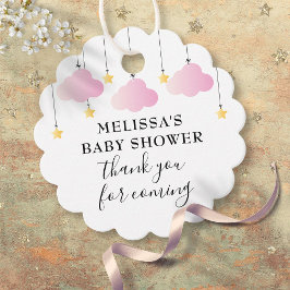 Twinkle Twinkle Rosa Girl Baby Shower Tack Gåvor Etiketter