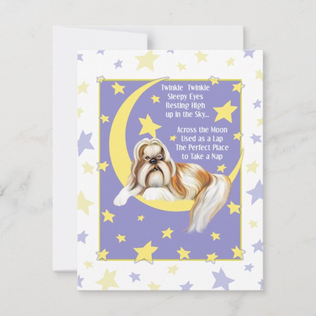Twinkle Twinkle Shih Tzu Inbjudningar (Framsida)