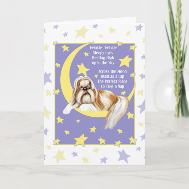 Twinkle Twinkle Shih Tzu Kort (Framsida)