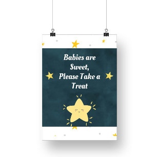 Twinkle Twinkle Stjärna Baby Shower Skylt
