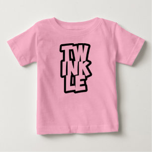 TWINKLE-typografi baby t-shirt
