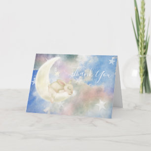 Twinkles Baby Bunny Sweet Dreams   Himmel & Moln Tack Kort