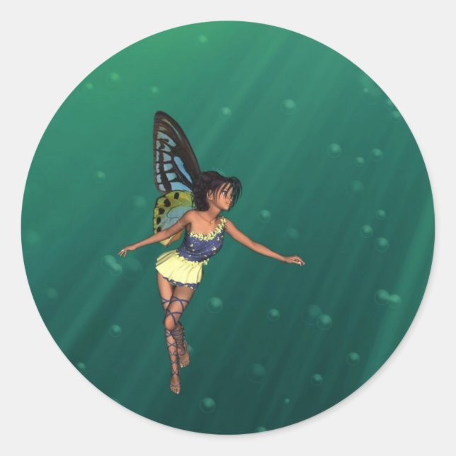 Twinkletoes Fairy Stickers Runt Klistermärke (Framsida)
