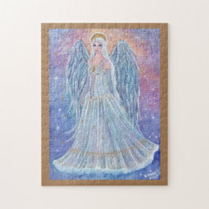 Twinkling angel helgdag art av Renee Lavoie Pussel