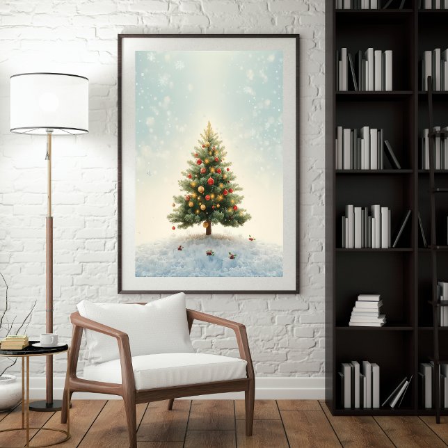 Twinkling Lights Christmas Tree Poster (Skapare uppladdad)
