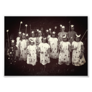 Twinkling Little Stars Alaska Girls Fototryck