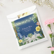 Twinkling Ljus Blue Blommigt Garden Möhippa