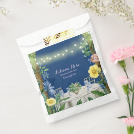 Twinkling Ljus Blue Blommigt Garden Möhippa