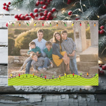 Twinkling Ljus Customized Helgdag Photo Card