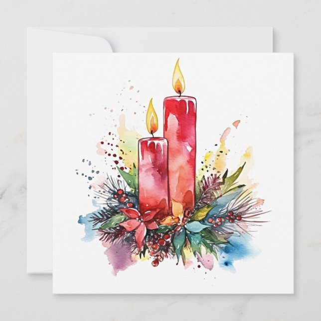 "Twinkling Ljus: Enchanting jul Decor" Anteckningskort (Framsida)