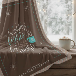 Twinkling Ljus Hett Cocoa Nights ID593 Fleecefilt