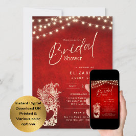 Twinkling Ljus | Rustic Barn Woodland Bröllop Inbjudningar