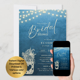 Twinkling Ljus | Rustic Barn Woodland Bröllop Inbjudningar
