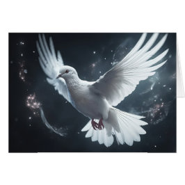 Twinkling Ljus White Peace Dove Hälsningskort
