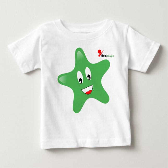 Twinkling Star Baby T-Shirt (Framsida)