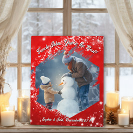 Twinkling Stars Red Brushstroke Photo Ram