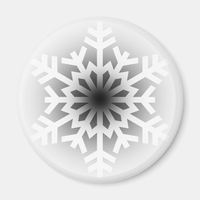 Twinkling White Snowflake Magnet (Framsidan)