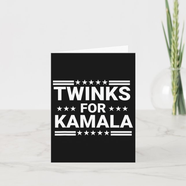 Twinks for Kamala Harris 1 Kort (Framsida)
