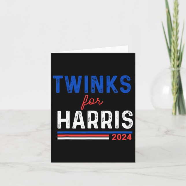 Twinks for Kamala Harris Kort (Framsida)