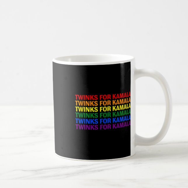 Twinks for Kamala Harris Lgbtq Pride Gay Lesbisk R Kaffemugg (Höger)