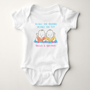 Twinnies Dubbla the Diaper Dubbla the roligt T Shirt