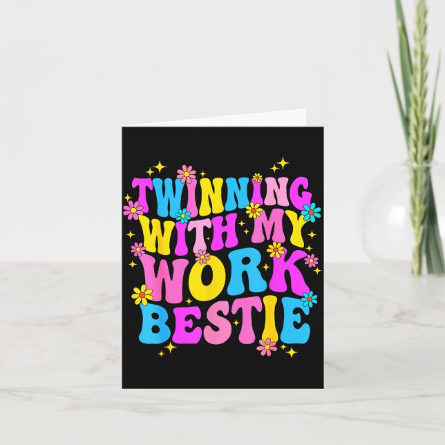 Twinning With My Work Ie Srit Week Friend Twin  Kort (Framsida)