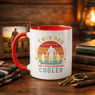 Twinpappa Retro Solnedgång Kaffekopp