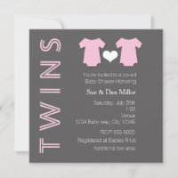 TWINS Bebis Flickor Tvilling Rosa Bebis Bjudning
