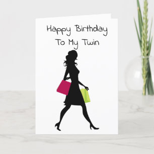 **TWINS** BIRTHDAG-ÖNSKEMÅL TILL PRATAD SHOPPER KORT