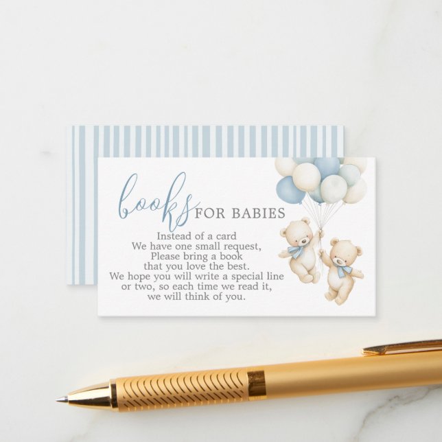 Twins Books for Babies Request Card Tilläggskort (Fram/Back In Situ)