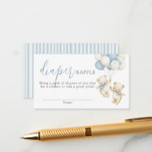 Twins Diaper Raffle Card