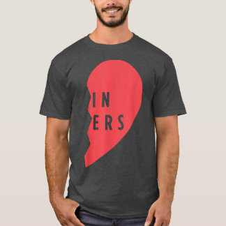 Twins Gift - Twin Sisters Heart Matching Shirt Set T