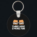 Twins Have Smore Fun Twins Camping Smores  Nyckelring<br><div class="desc">Twins Have Smore Fun Twins Camping Smores</div>