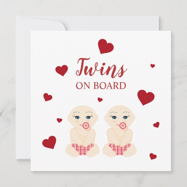 Twins Illustration in Red Design (Framsida)
