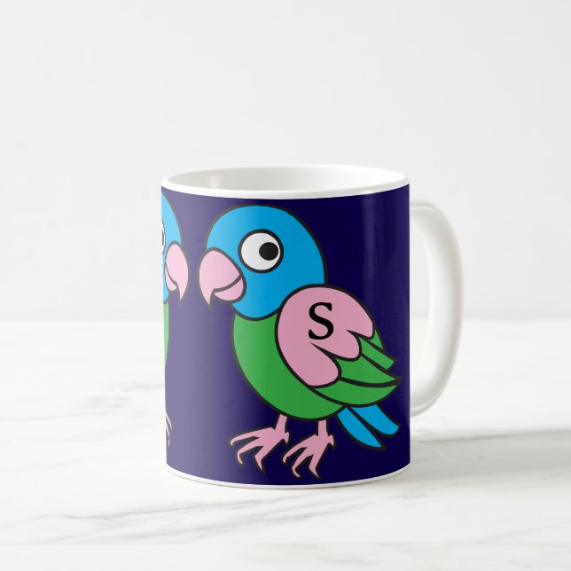 Twins parrot kaffemugg (Framsida höger)