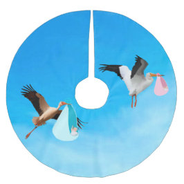 Twins Tree Skirt Julgransmatta Borstad Polyester