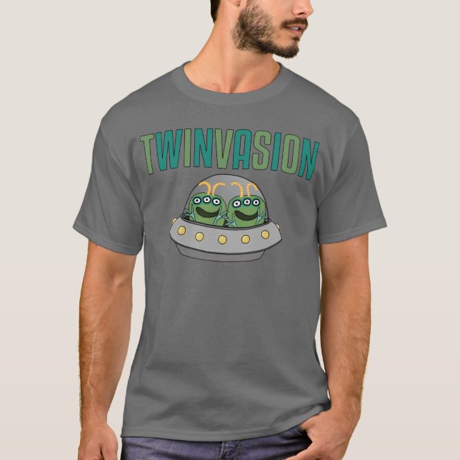 TWINVASION-främlingtwillingar Tee Shirt (Framsida)