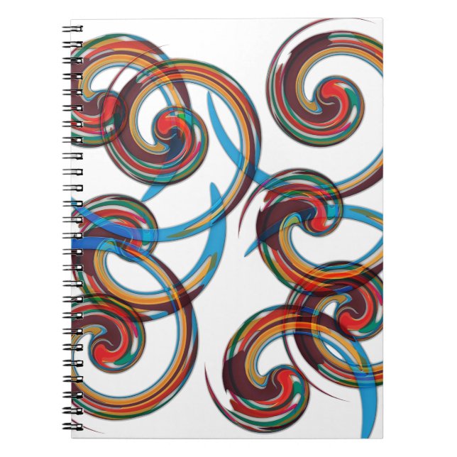 Twirl Anteckningsbok Med Spiral (Framsidan)