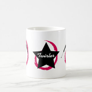 TWIRLEREN VIRVLAR RUNT PINK/BLACK KAFFEMUGG