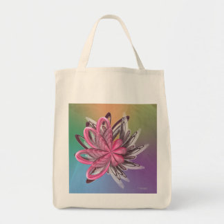 Twirling fjädershopping bag tygkasse