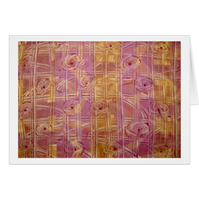 Twirly fåglar hälsningskort (Framsidan Horizontal)