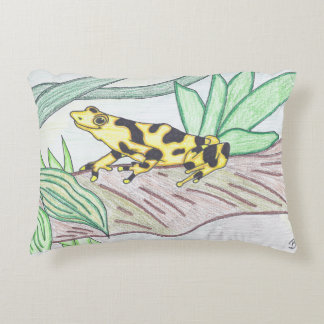 TWIS #blairsanimalna hörn Golden Frog Pillow Prydnadskudde