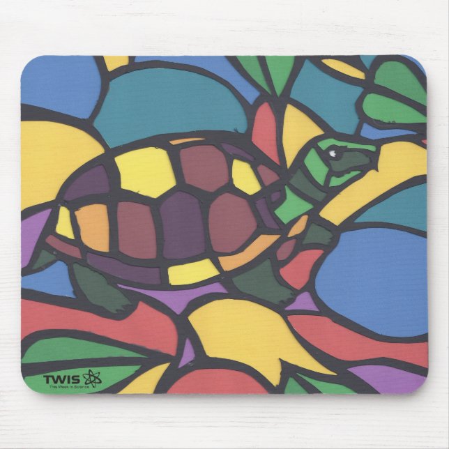 TWIS Mousepad: Blair's Animal Corner Box Turtle Musmatta (Framsidan)