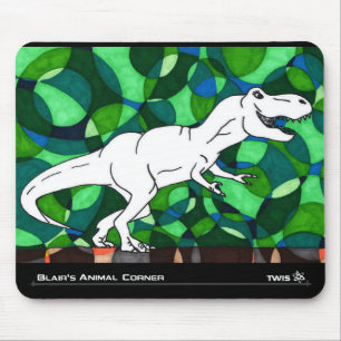 TWIS Mousepad: Blairs djur tränga någon T Rex Musmatta