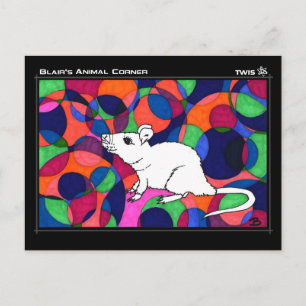 TWIS-vykort: Blair's Animal Corner Råtta Vykort