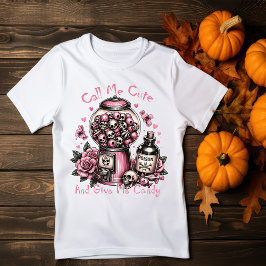 Twist on Spooky Stil: Rosa Halloween-publicering T Shirt