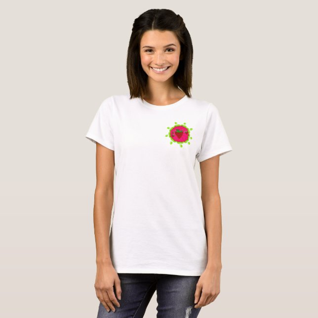 Twist på jordgubbar T-shirt (Hel framsida)