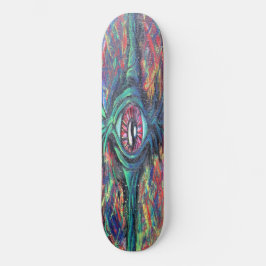 Twistad och Trippig Ögonmålning Skateboard Bräda 19,5 Cm
